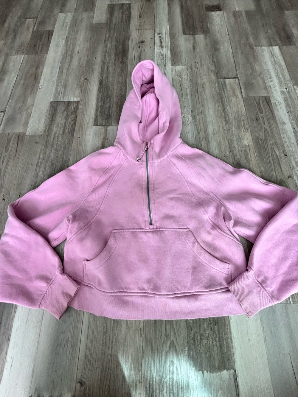 lululemon athletica Pink Half-Zip Hooded Sweatshirt